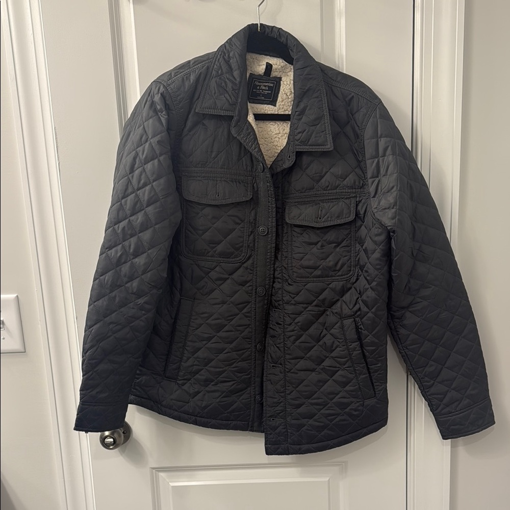 Men's Quilted Black Jacket